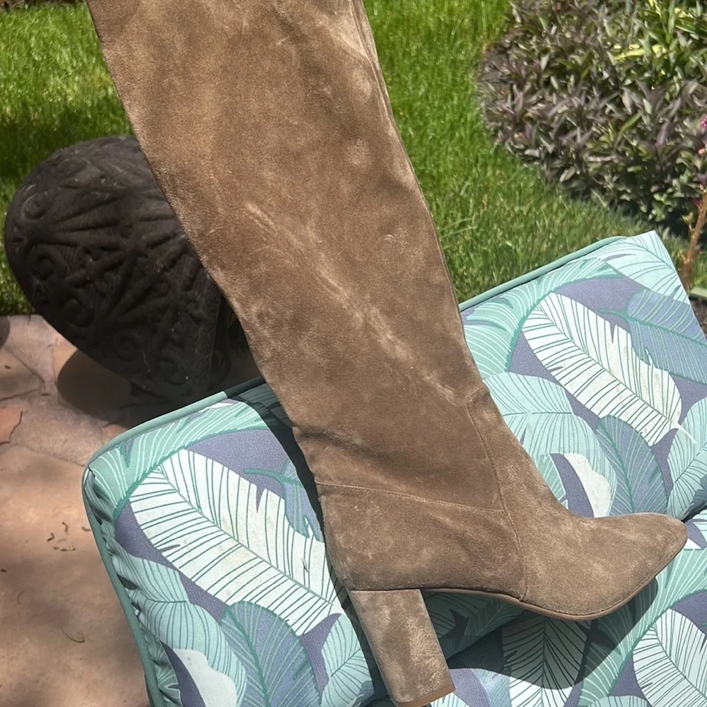 ▶️ AQUATALIA ◀️ Leora Luxe Suede Tall Boot 10 1/2